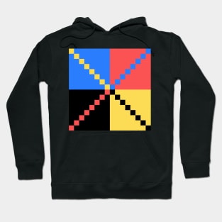 square pattern Hoodie